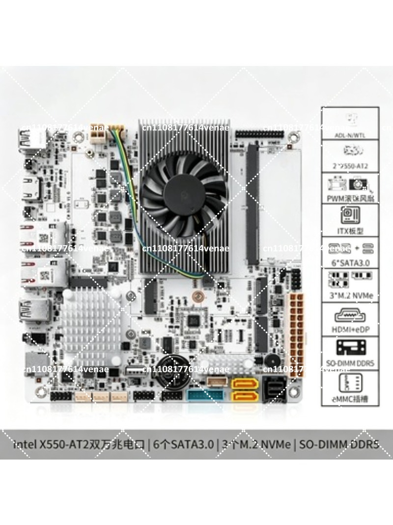 NAS Motherboard 8-Bay with N10 - огляд і ціна Nas Motherboard 8 Sata Mini Itx