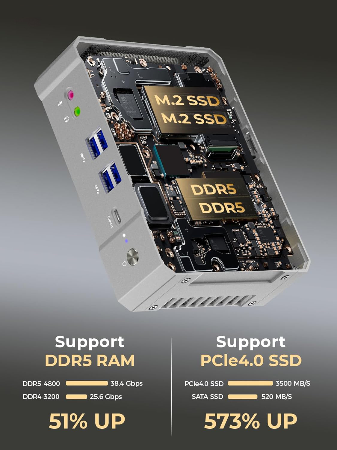 Intel Core i9 NUC Mini Gaming  - огляд і ціна Intel Core I9 13900H Mini Pc