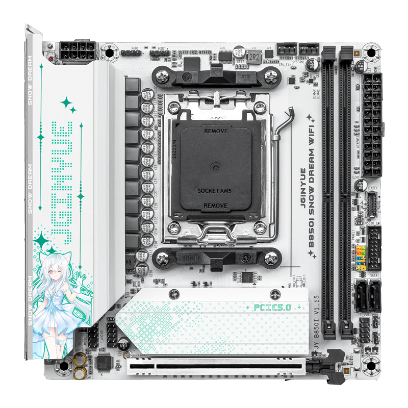 JGINYUE B850i Snow Dream WiFi  - огляд і ціна Nas Motherboard 8 Sata Mini Itx