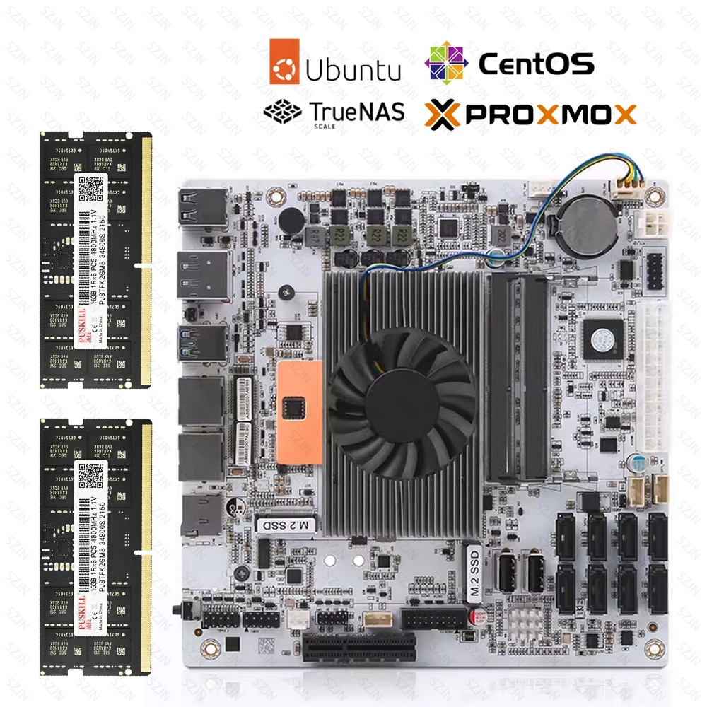 I5-8265U ES NAS Motherboard 8  - огляд і ціна Nas Motherboard 8 Sata Mini Itx