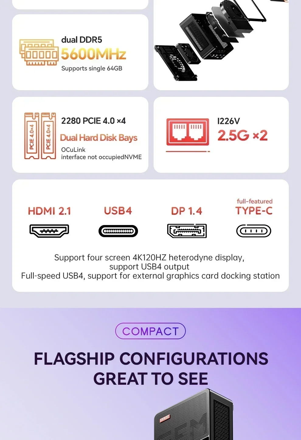 Aoostar GEM12 AMD Ryzen 7 8845 - огляд і ціна Amd Ryzen 7 7840Hs Mini Pc
