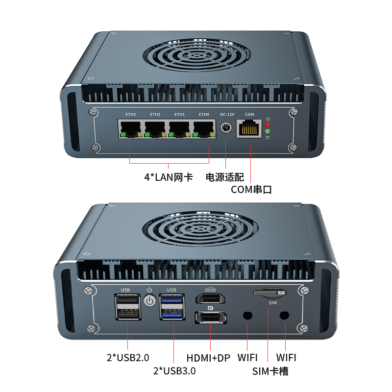 2.5G Fan Mini PC Router 13620H - огляд і ціна Pfsense Firewall Router 2.5G 4 I226