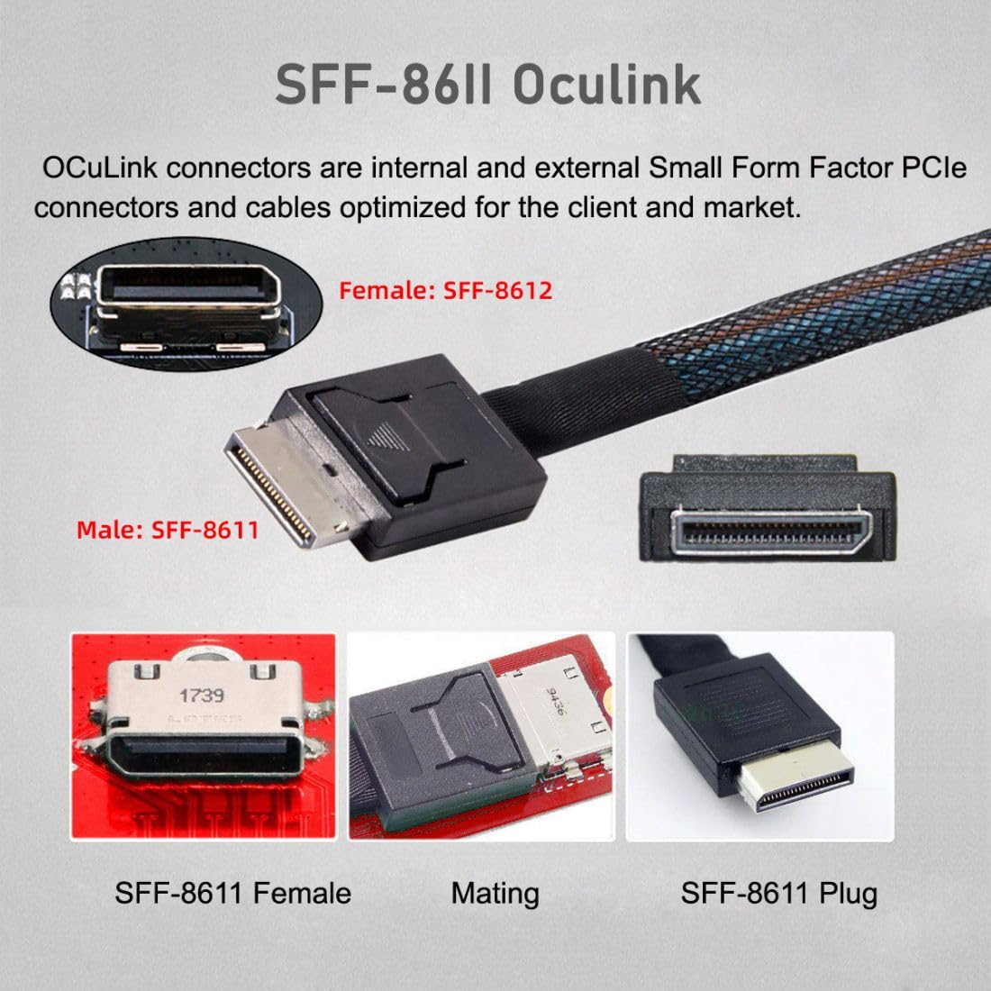 JonISerl Oculink Cable PCIe 4. - огляд і ціна Oculink Egpu Mini Pc