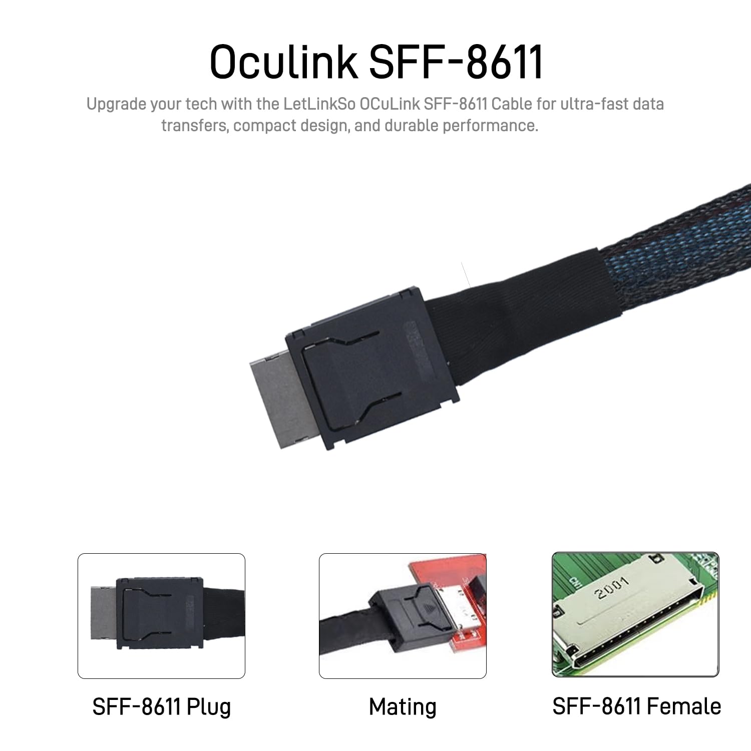 JonISerl Oculink Cable PCIe 4. - огляд і ціна Oculink Egpu Mini Pc